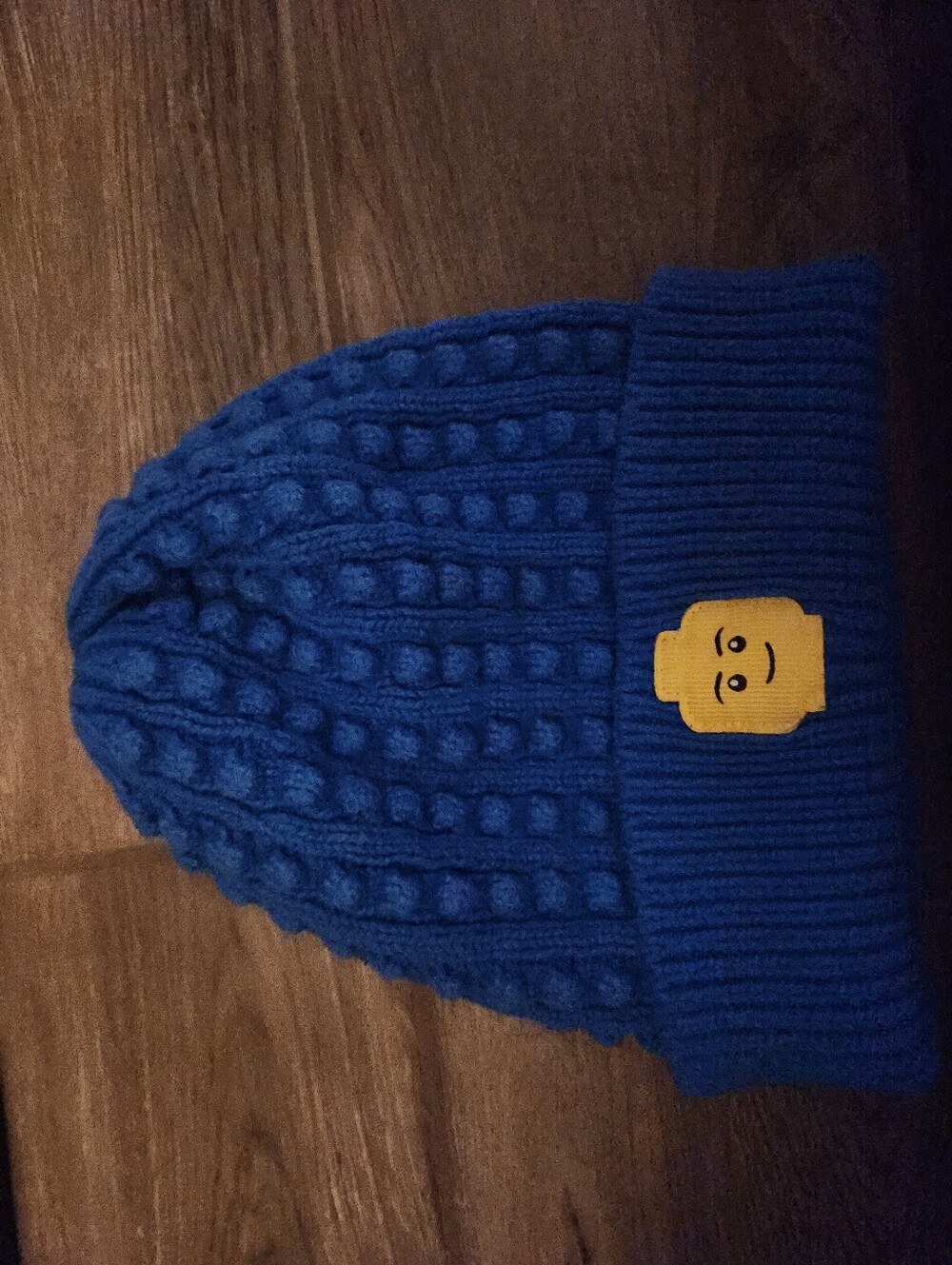 Lego Kids Dark Blue Knit Pom-Pom Beanie
